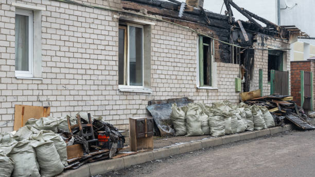 Professional Fire Damage Removal technician working in Bayport, MN